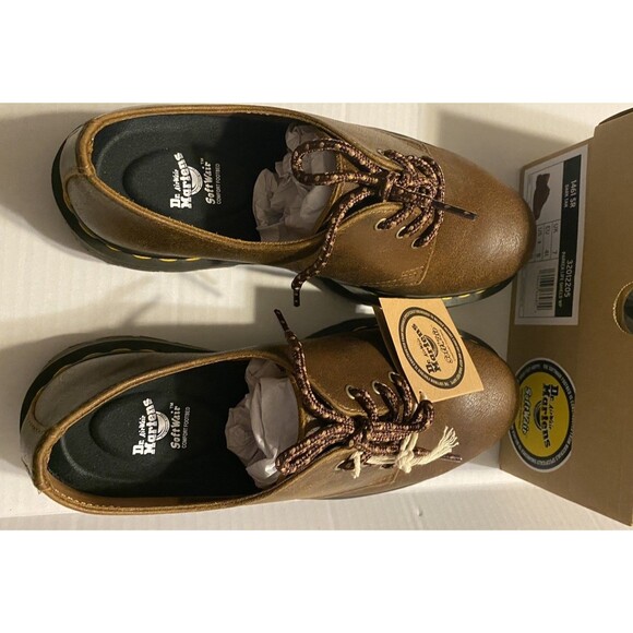Dr Martens 1461 SR Brown Lace Parker Life Shield WP Leather 9W/8M SoftWair NEW